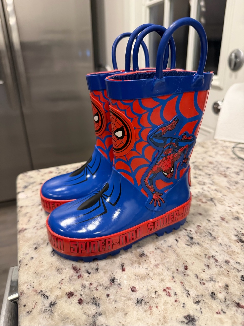 Spider-Man Blue & Red Kids Rain Boots